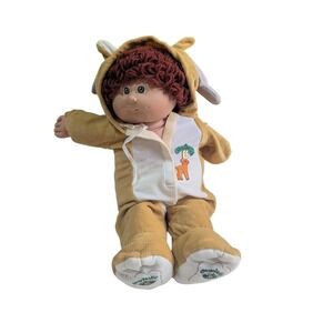 Vintage 1982 Cabbage Patch Kids Doll Brown Yarn Hair Reindeer sleeper  Coleco
